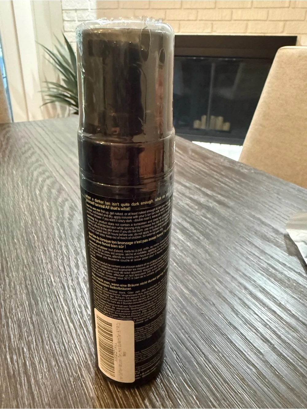 b.tan Tanned AF Self Tan Mousse - Black & Gold Bottle